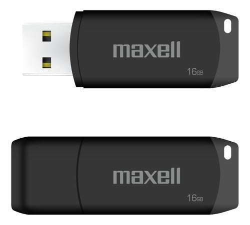 Pendrive Maxell USBPD 16GB 2.0 Negro