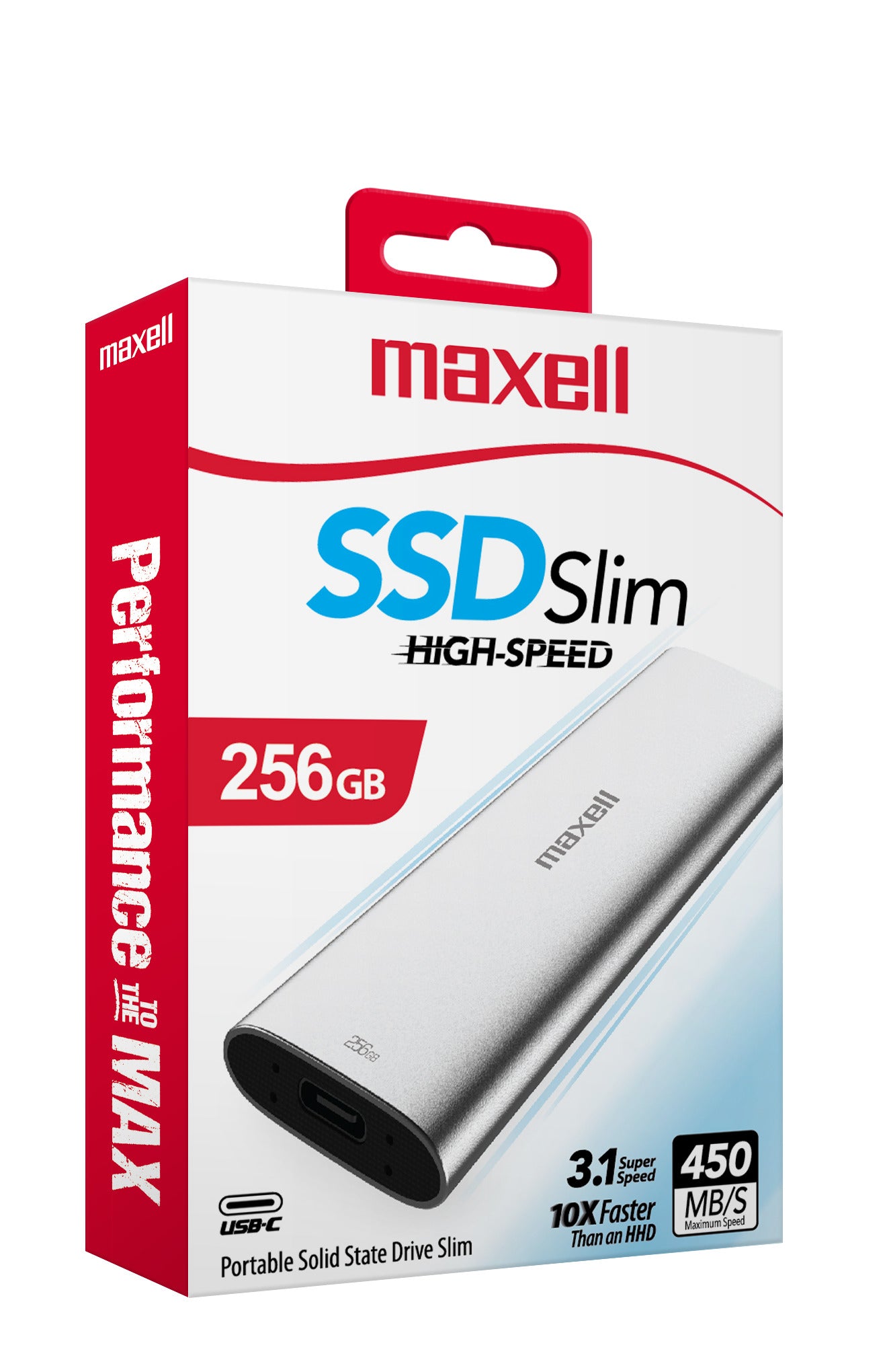 Disco Duro Solido Ssd Maxell Externo 256GB 3.1 USB TIPO C