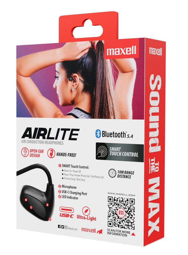Audífonos inalámbricos Maxell Bluetooth Air 8 Horas UltraLivianos