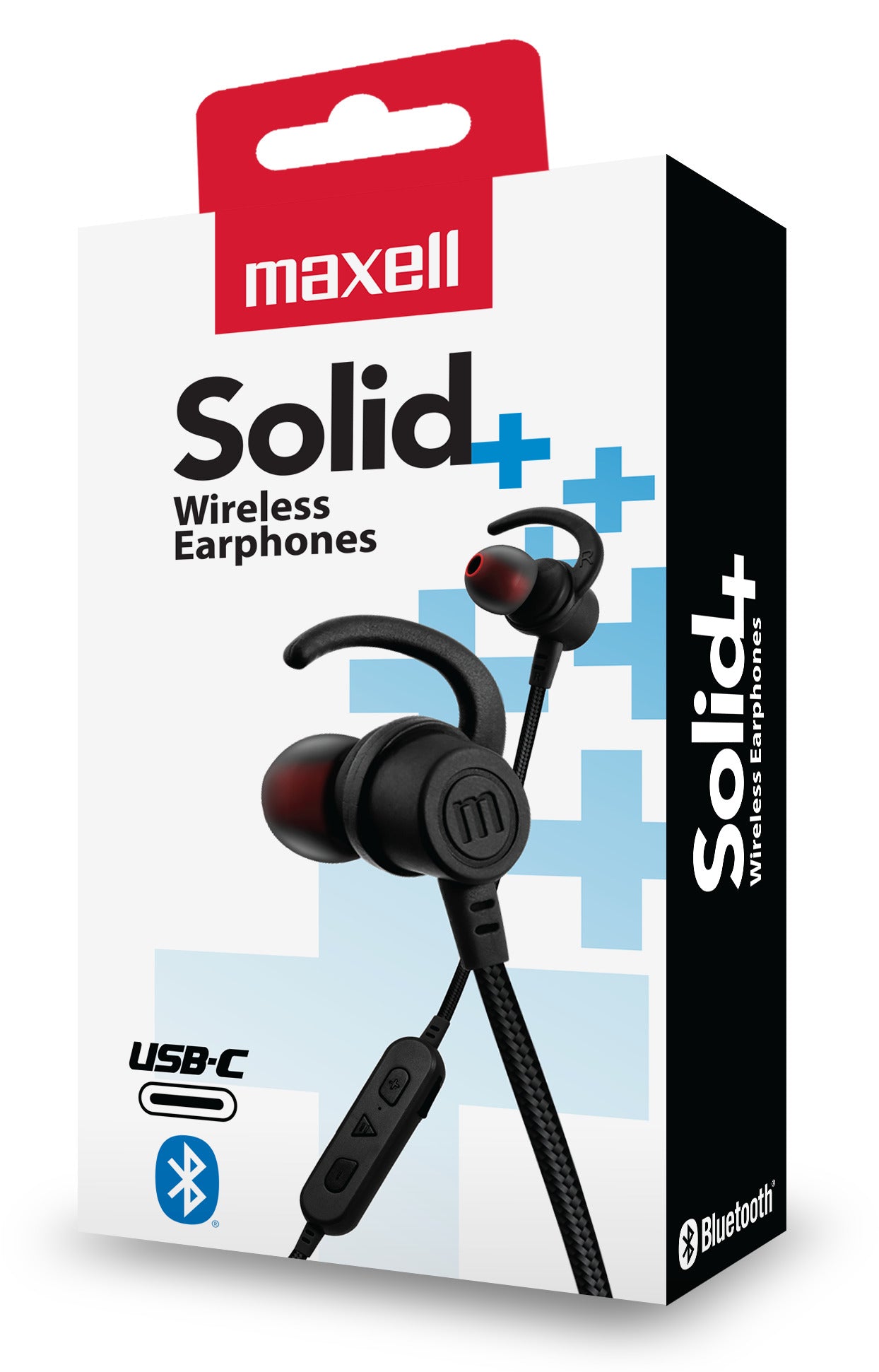 Audífonos inalámbricos Maxell Bluetooth Solid+ Negro