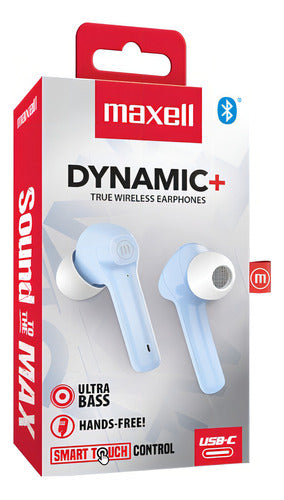 Audífonos Maxell Tws Bluetooth Dynamic Azul