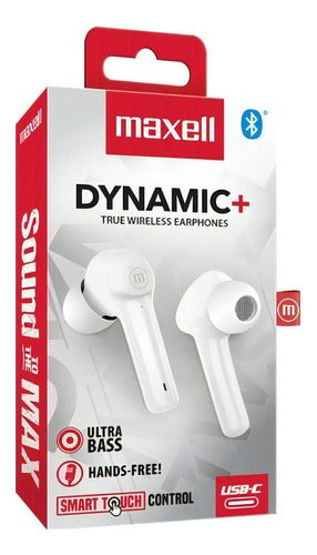 Audífonos Maxell Tws Bluetooth Dynamic Blanco