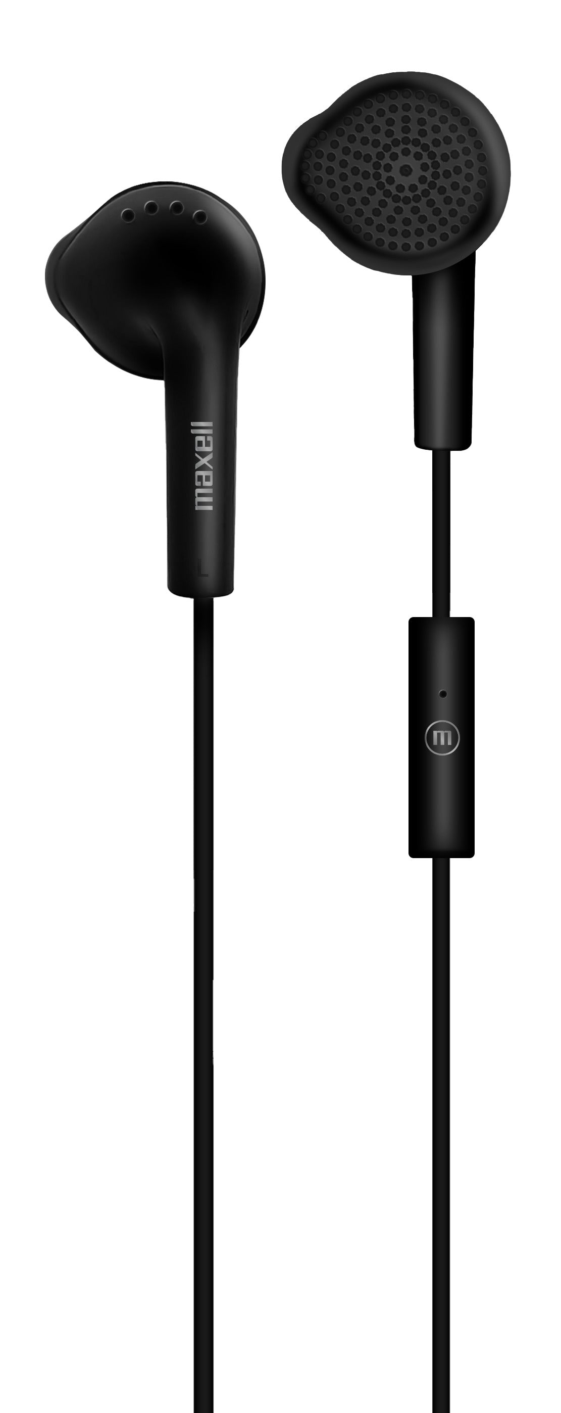 Audífonos Eb-mic Estéreo De Botón Con Mic Negro - Maxell