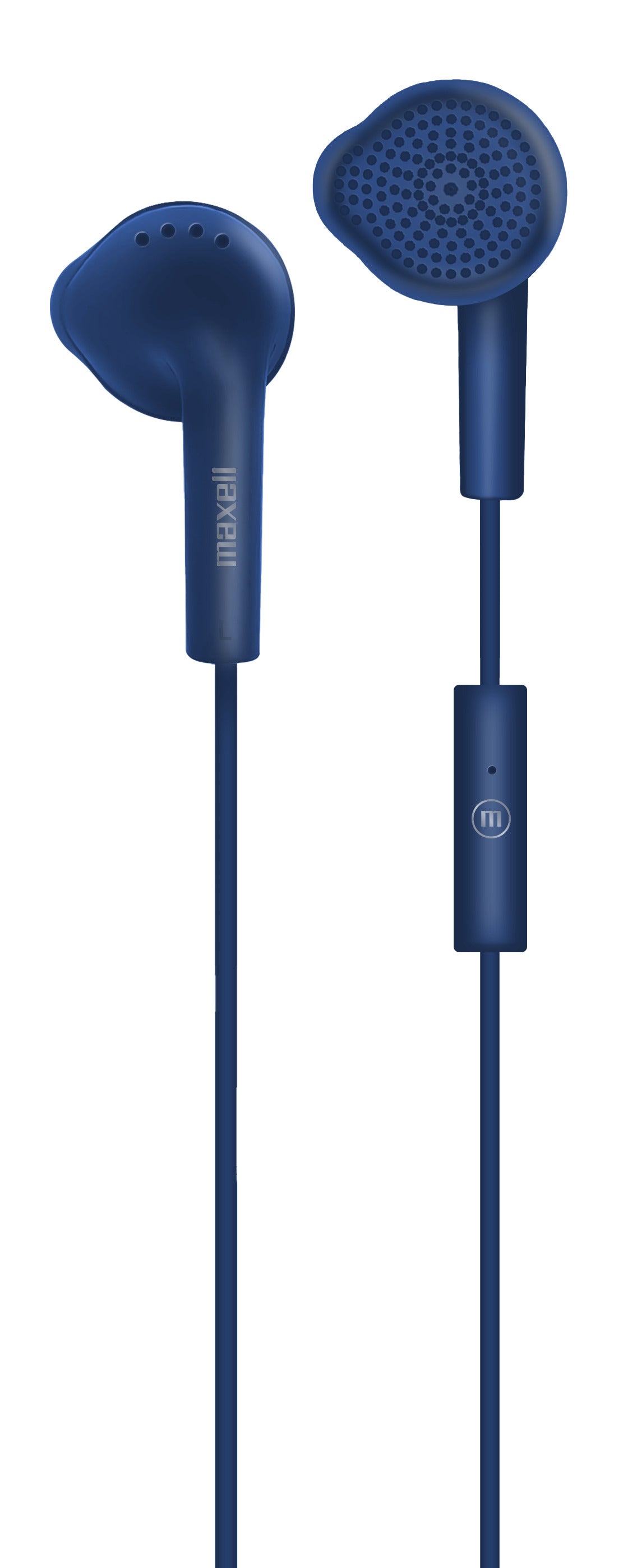Audífonos Eb-mic Estéreo De Botón Con Mic Azul - Maxell