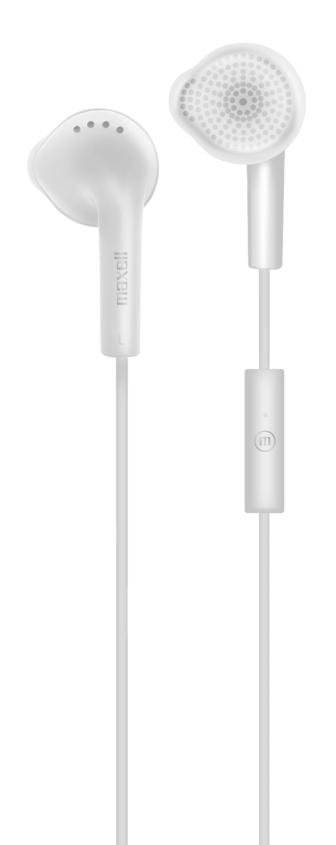Audífonos Eb-mic Estéreo De Botón Con Mic Blanco - Maxell