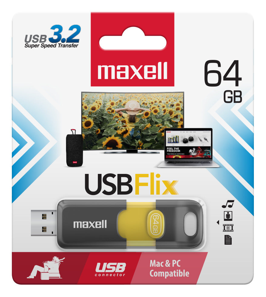 Pendrive Maxell FLIX 64GB 3.2