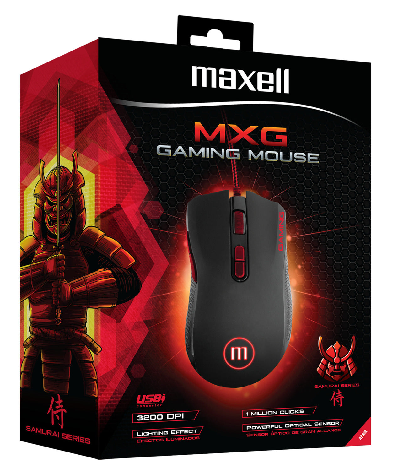 Mouse Gamer Maxell Led 7 Colores 3200 Dpi Usb 1.8mts MOWR-MXG