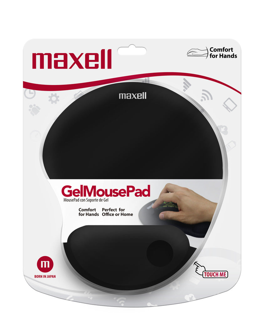 Mouse Pad Gel Ergonómico Maxell Negro