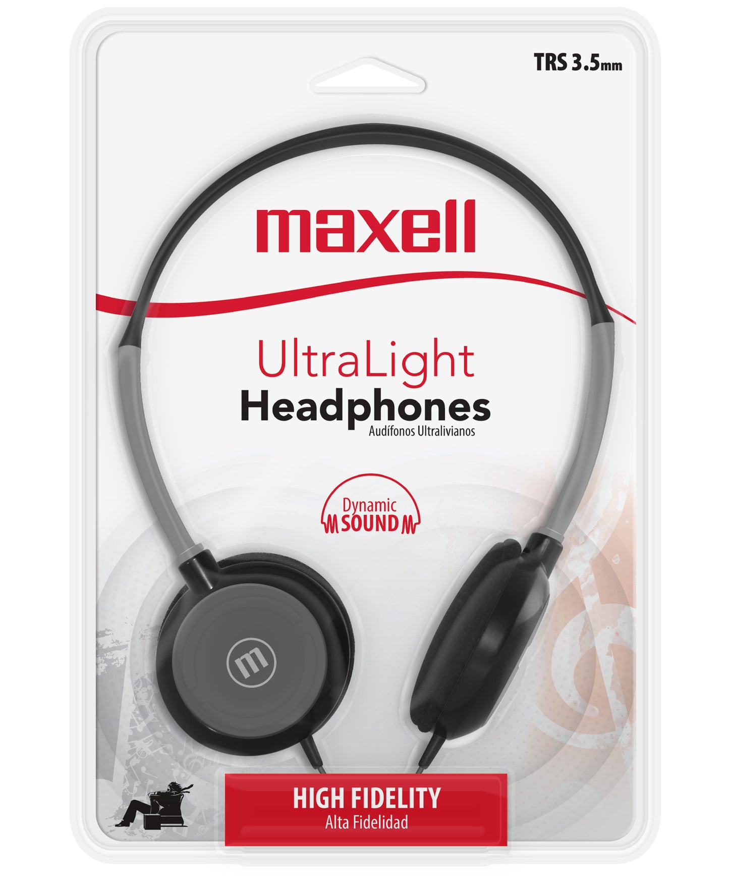 Audífonos Maxell HP-200 Ultra Livianos Negro