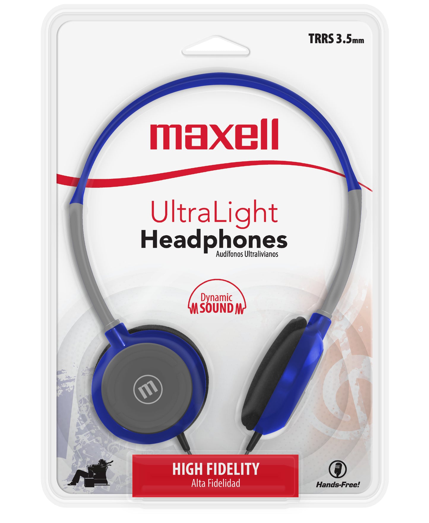 Audífonos Maxell HP-200 Ultra Livianos Azul