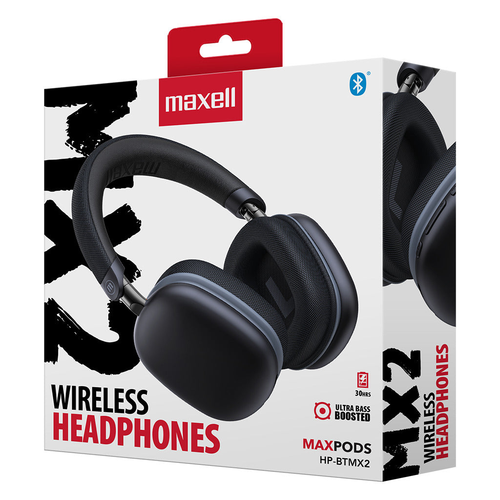 Audífonos inalámbricos Maxell Bluetooth MaxPods 24 Horas Negro