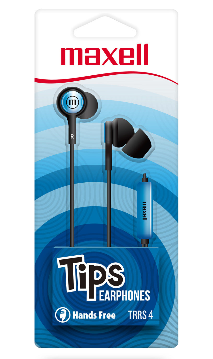 Audífonos Maxell IN-TIPS Con Micrófono In Ear Azul