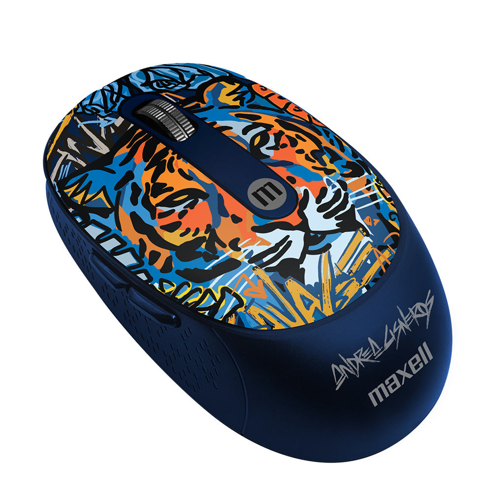 Mouse Inalámbrico Maxell Diseño Wild 4000dpi Usb/usb-c Tigre