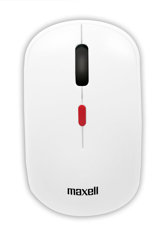 Mouse Inalámbrico Maxell 1600 DPI MOWL-100 Blanco