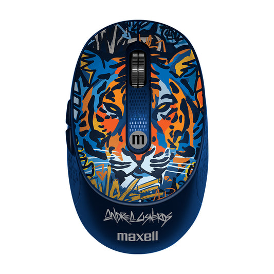 Mouse Inalámbrico Maxell Diseño Wild 4000dpi Usb/usb-c Tigre