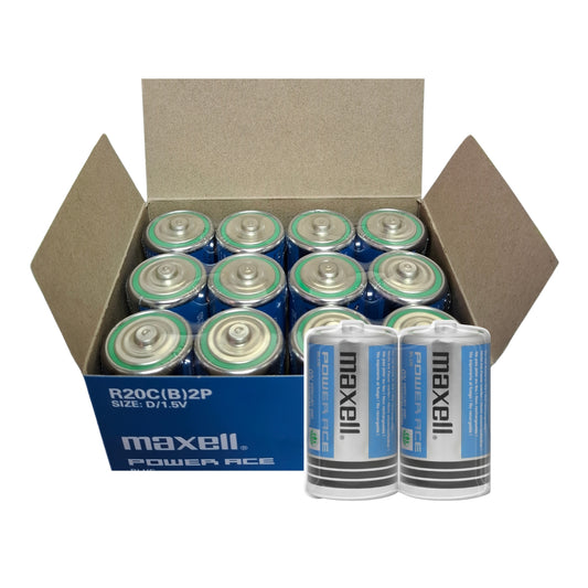 Pack 12 Pilas Tipo D Carbon Maxell R20