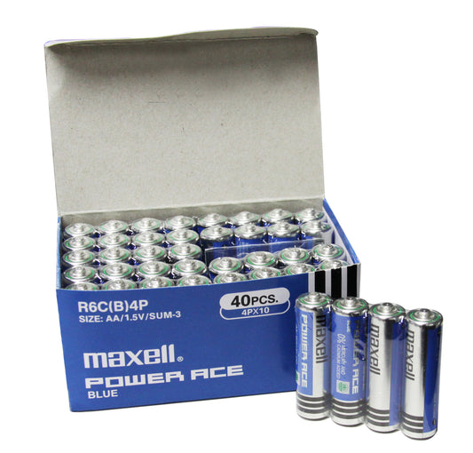 Pack 40 Pilas Carbon Maxell Tamaño AA