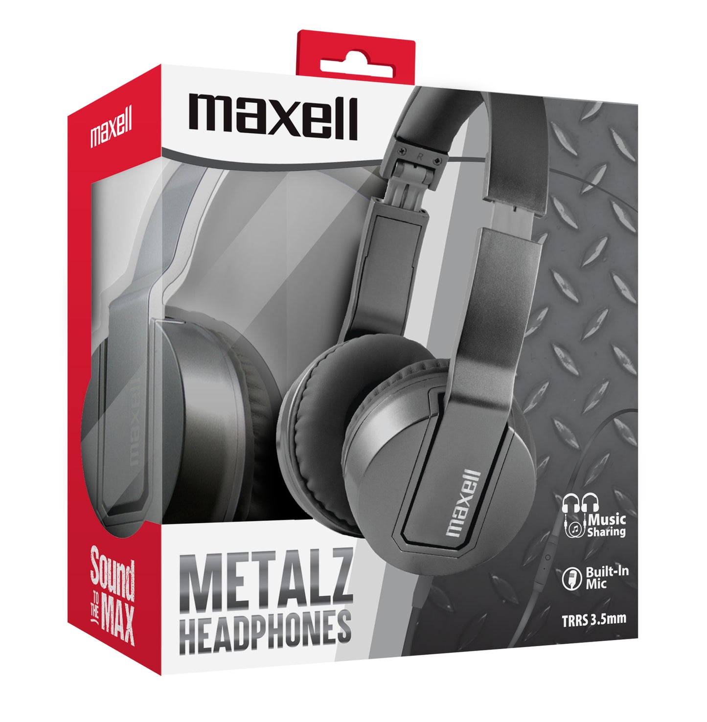 Audífonos Maxell SMS-10 Con Micrófono Solid2 Metalz Gris