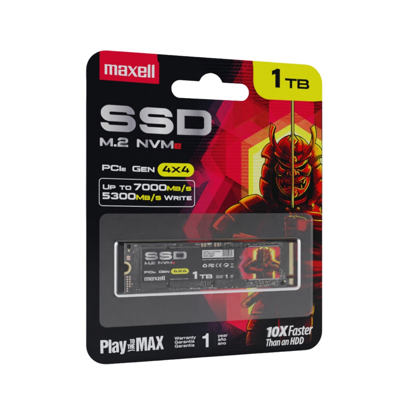 Disco ssd 1TB M.2 NVMe PCIe Gen 4x4 Maxell hasta 7000MB/s
