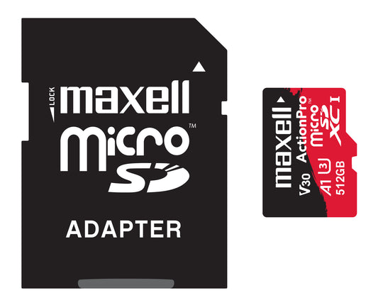 Tarjeta MicroSD Maxell 512GB UH-3 8K 100MB/S