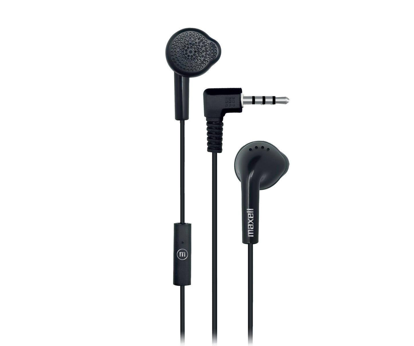 Audífonos Eb-mic Estéreo De Botón Con Mic Negro - Maxell