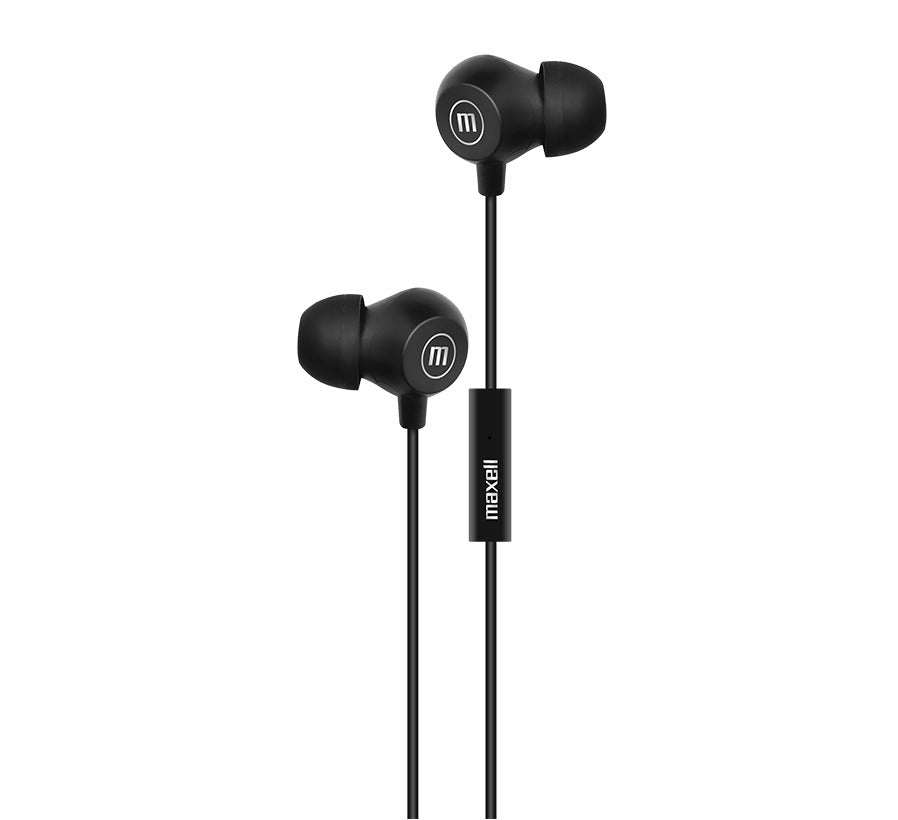 Audífonos Maxell IN-BAX Con Micrófono In Ear 3.5mm Negro