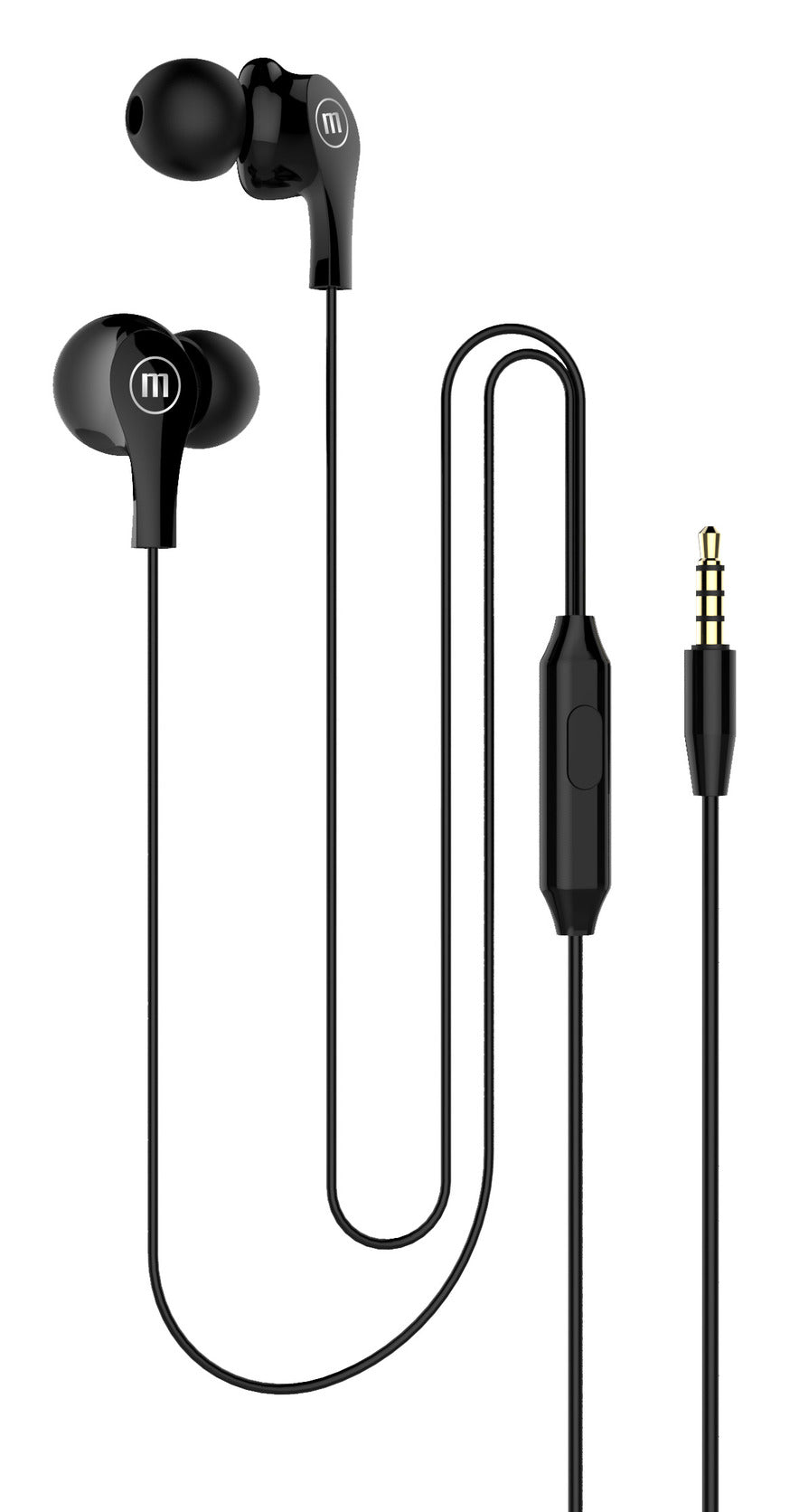 Audífonos Maxell In Ear Estéreo Con Microfono Negro