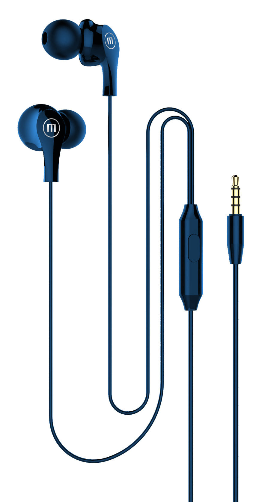 Audífonos Maxell In Ear Estéreo Con Microfono Azul