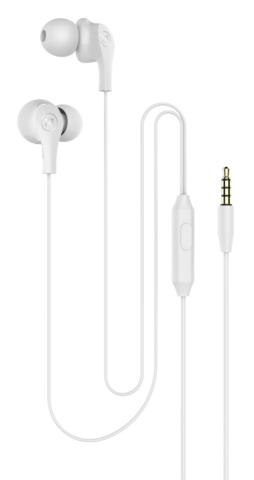 Audífonos Maxell In Ear Estéreo Con Microfono Blanco