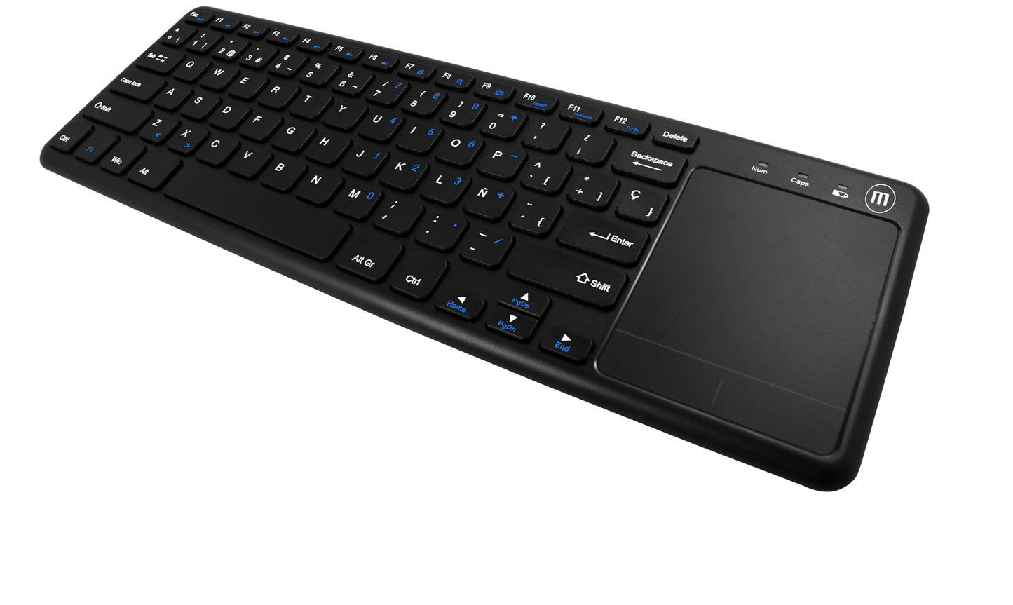 Teclado Inalámbrico Maxell Slim Multifuncional Touchpad WKBC-900