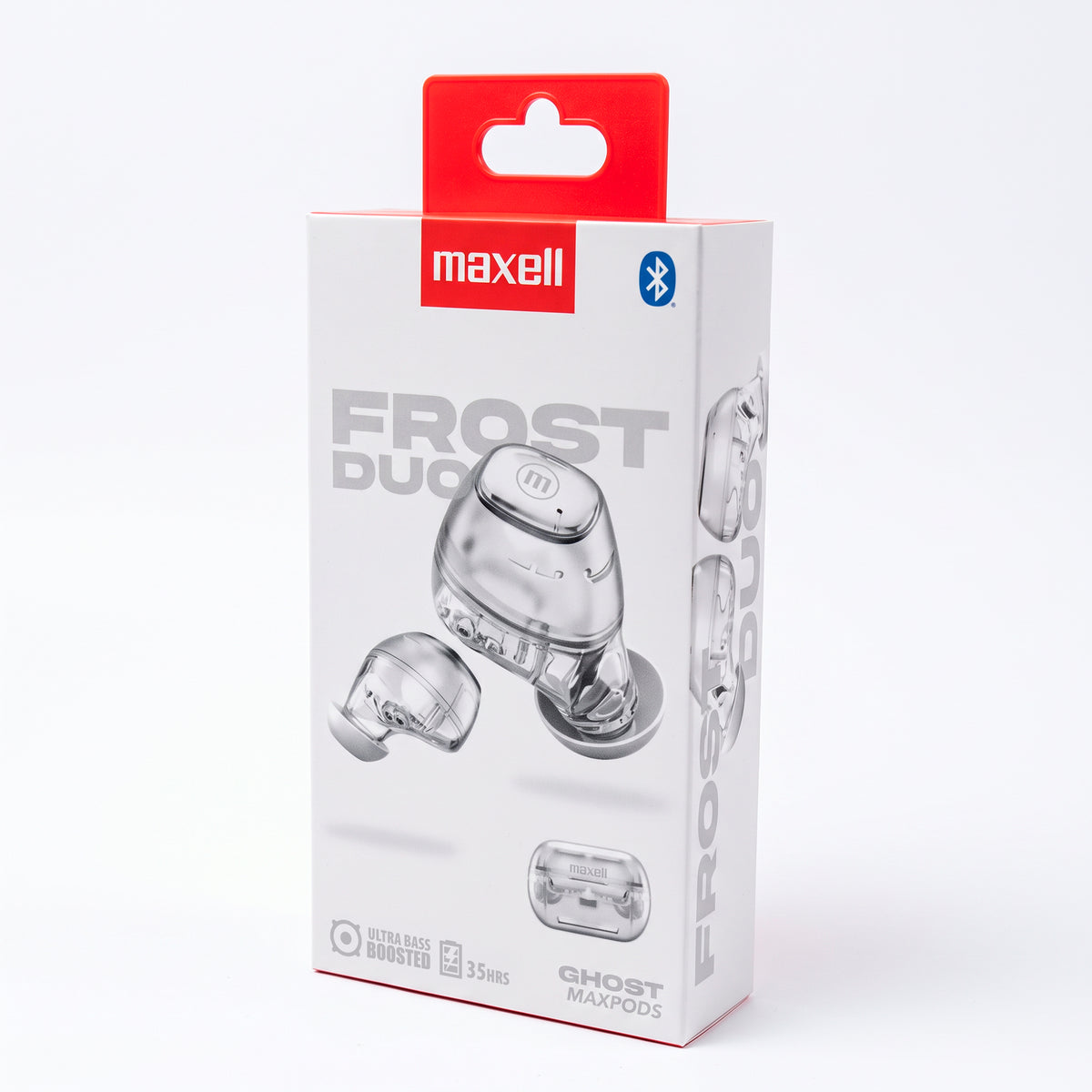 Audífonos Bluetooth Maxell MaxPods Frost Duo Ultra Bass TWS