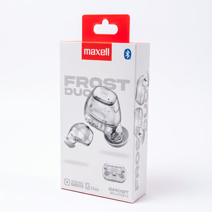 Audífonos Bluetooth Maxell MaxPods Frost Duo Ultra Bass TWS
