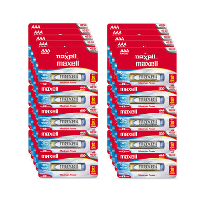 Pack 50 Pilas Alcalinas Maxell Tamaño AAA