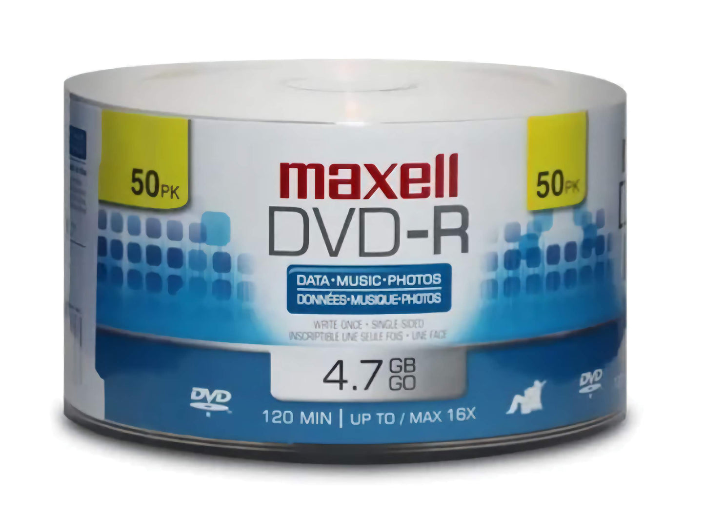 50 DVD-R Maxell Bulk 4.7Gb 120min 16x