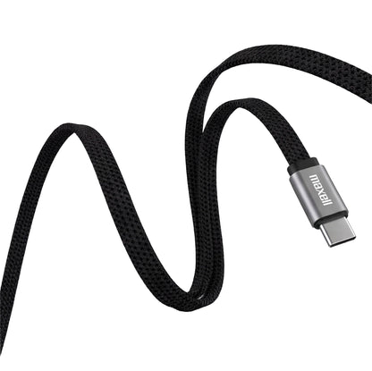 Cable Trenzado Magnético 100W USB C a USB C Maxell 2 Metros Carga Rápida Negro