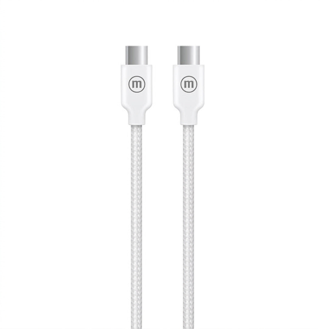 Cable Trenzado USB C a USB C Maxell 2 Metros Carga Rápida