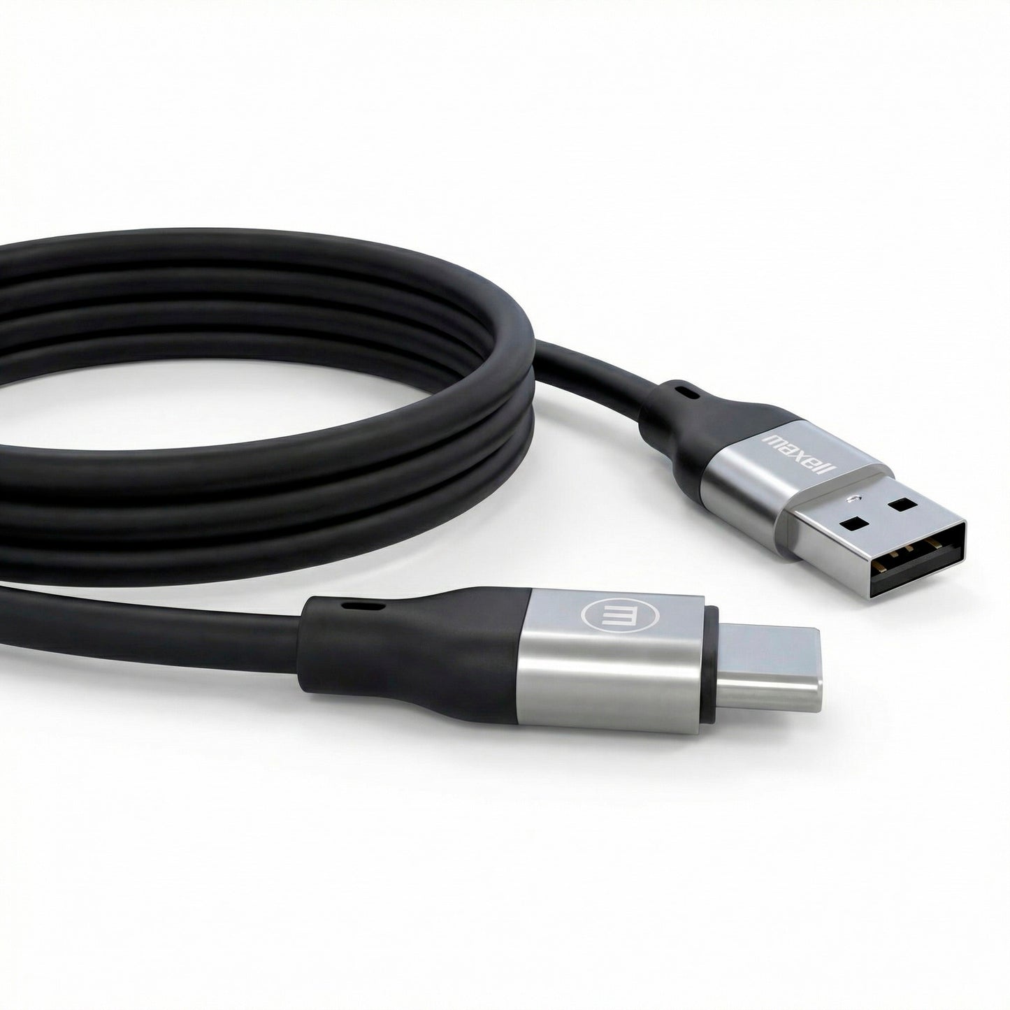 Cable Magnético 60W USB a USB C Maxell 1.2 Metros Carga Rápida Negro
