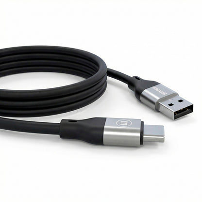 Cable Magnético 60W USB a USB C Maxell 1.2 Metros Carga Rápida Negro
