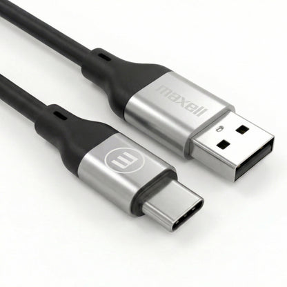 Cable Magnético 60W USB a USB C Maxell 1.2 Metros Carga Rápida Negro