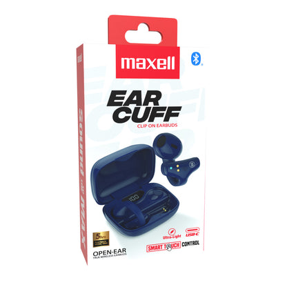 Audífonos Bluetooth Maxell Ear Cuff Clip On Open-Ear TWS Azul