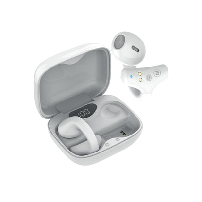 Audífonos Bluetooth Maxell Ear Cuff Clip On Open-Ear TWS Blanco