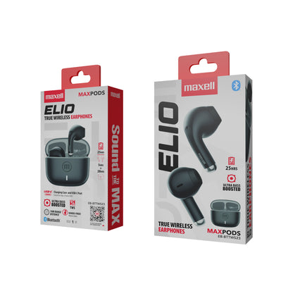 Audífonos Bluetooth inalámbricos Maxell ELIO 12 Horas Negro