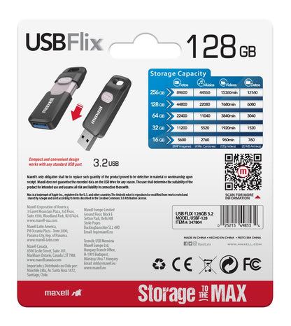 Pendrive Maxell FLIX 128GB 3.2