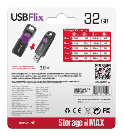 Pendrive Maxell FLIX 32GB 2.0