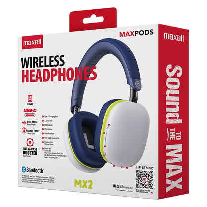 Audífonos inalámbricos Maxell Bluetooth MaxPods 24 Horas Gris