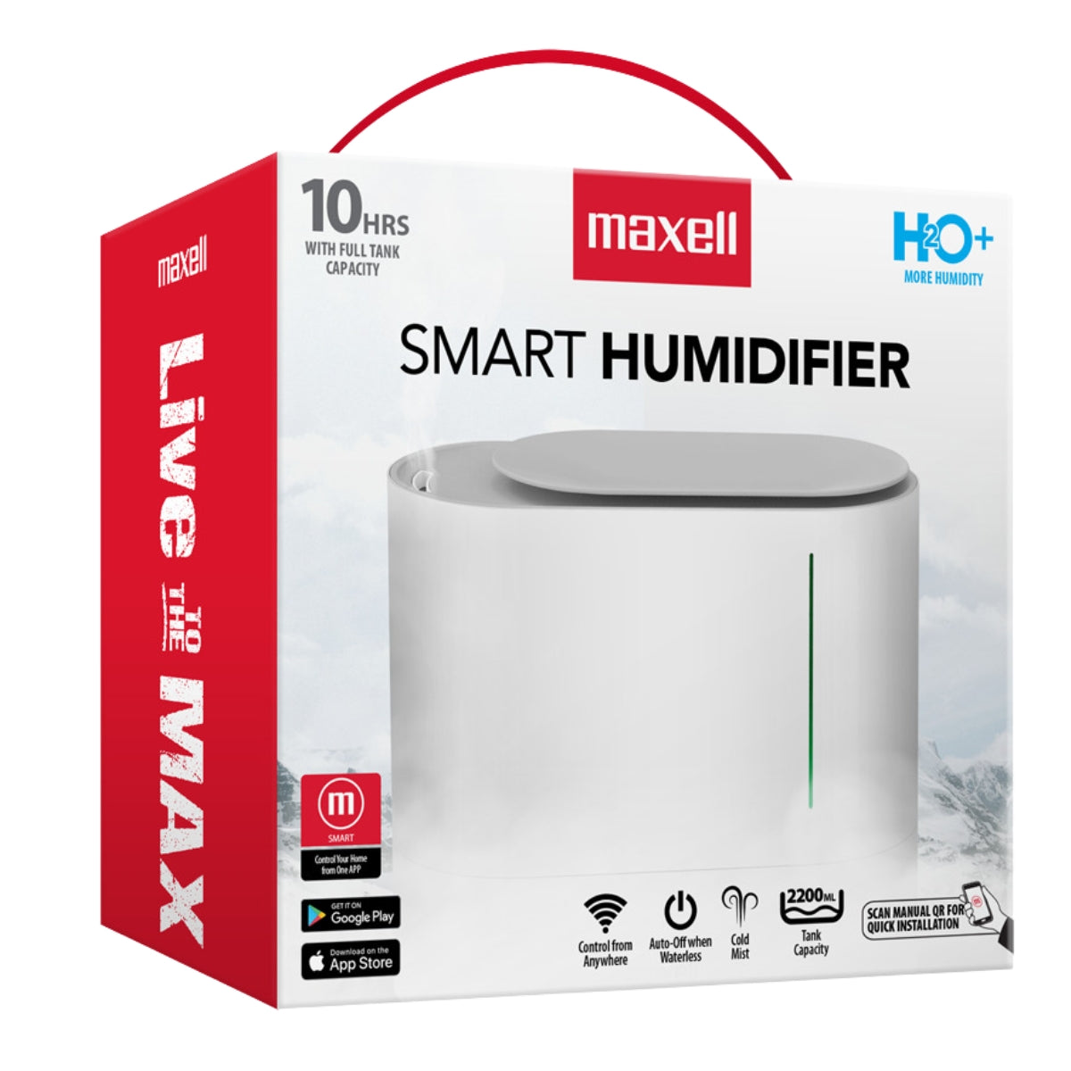 Humidificador Inteligente Maxell Vaporizador 2200ml