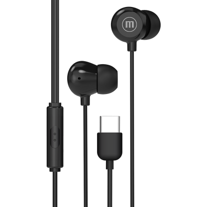 Audífonos Maxell IN-BAX Con Micrófono In Ear Tipo C Negro