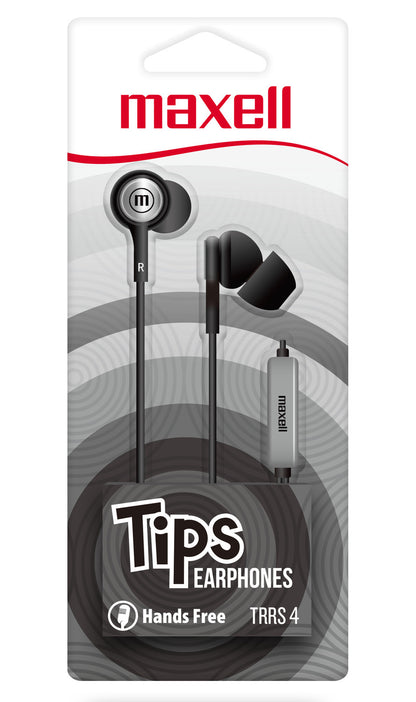 Audífonos Maxell IN-TIPS Con Micrófono In Ear Negro