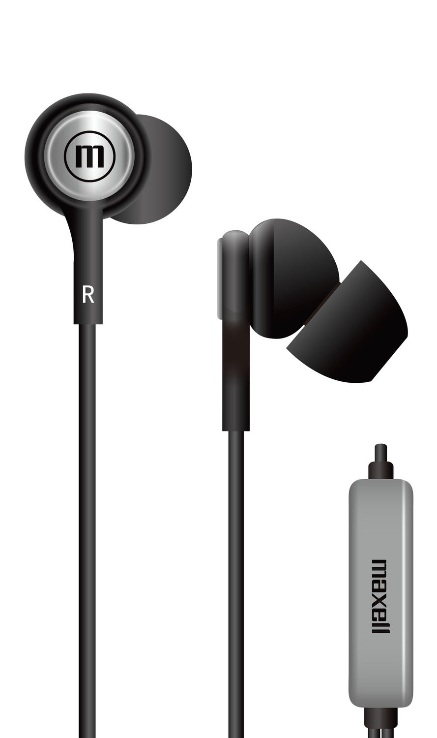 Audífonos Maxell IN-TIPS Con Micrófono In Ear - Negro