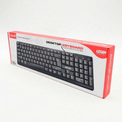 Teclado Básico Maxell KB-80 Conector Usb Negro